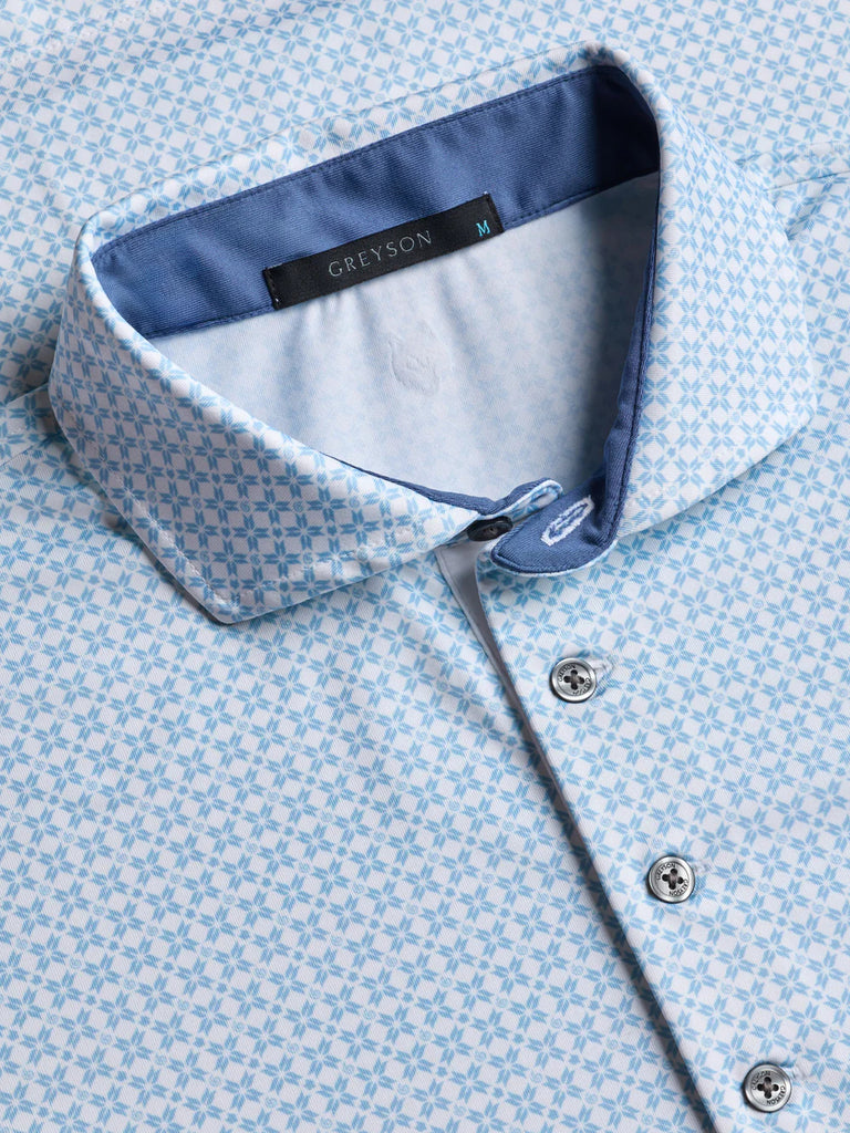 Greyson Ghost Thistle Short Sleeve Polo