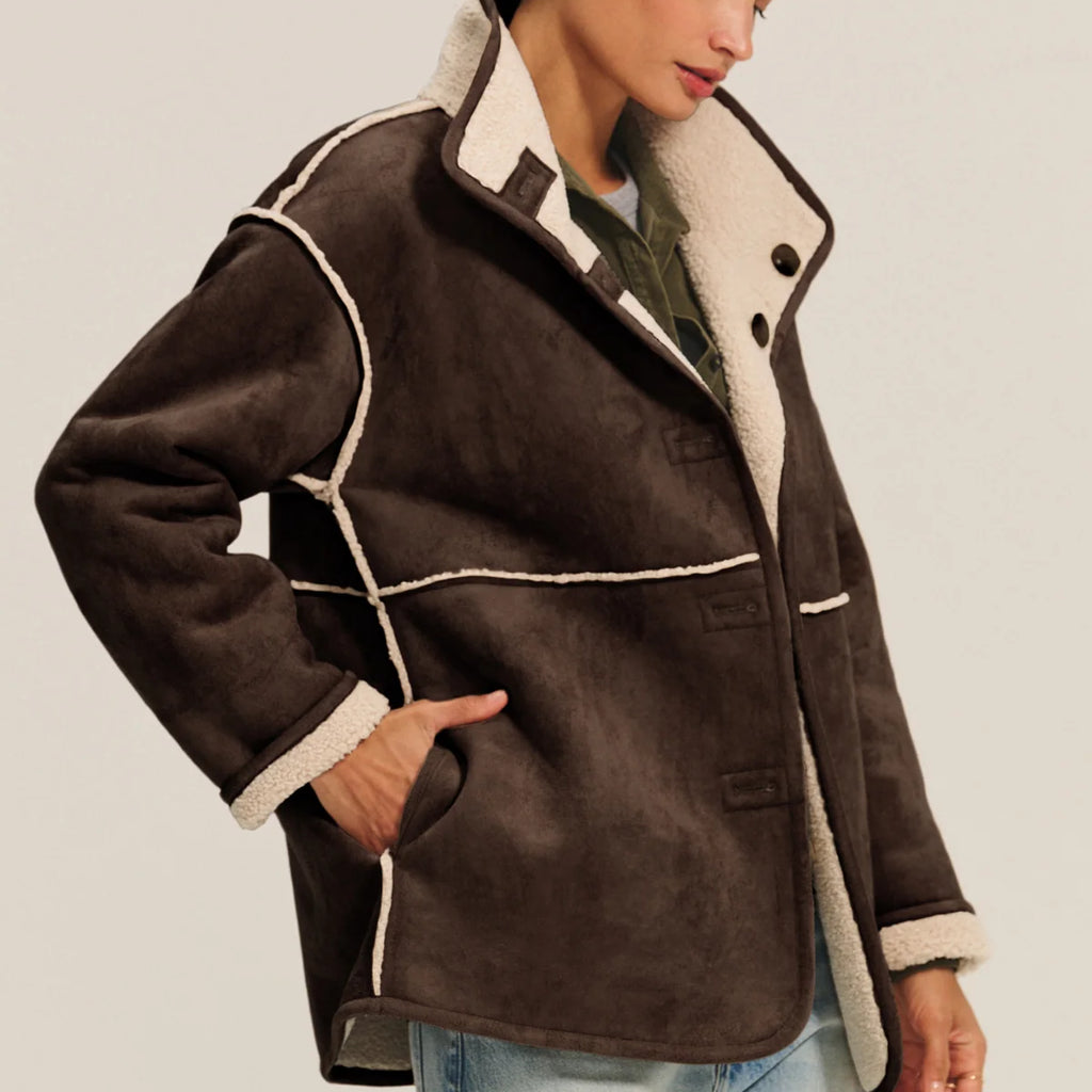 Velvet Shona Sherpa Reversible Jacket