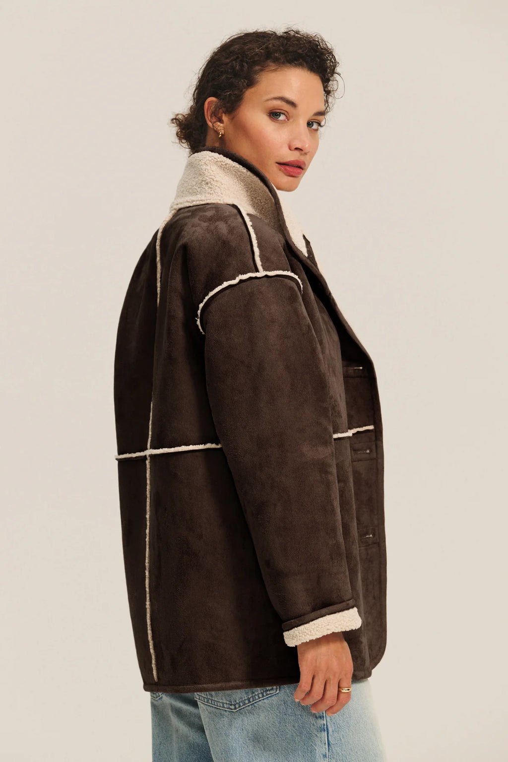 Velvet Shona Sherpa Reversible Jacket