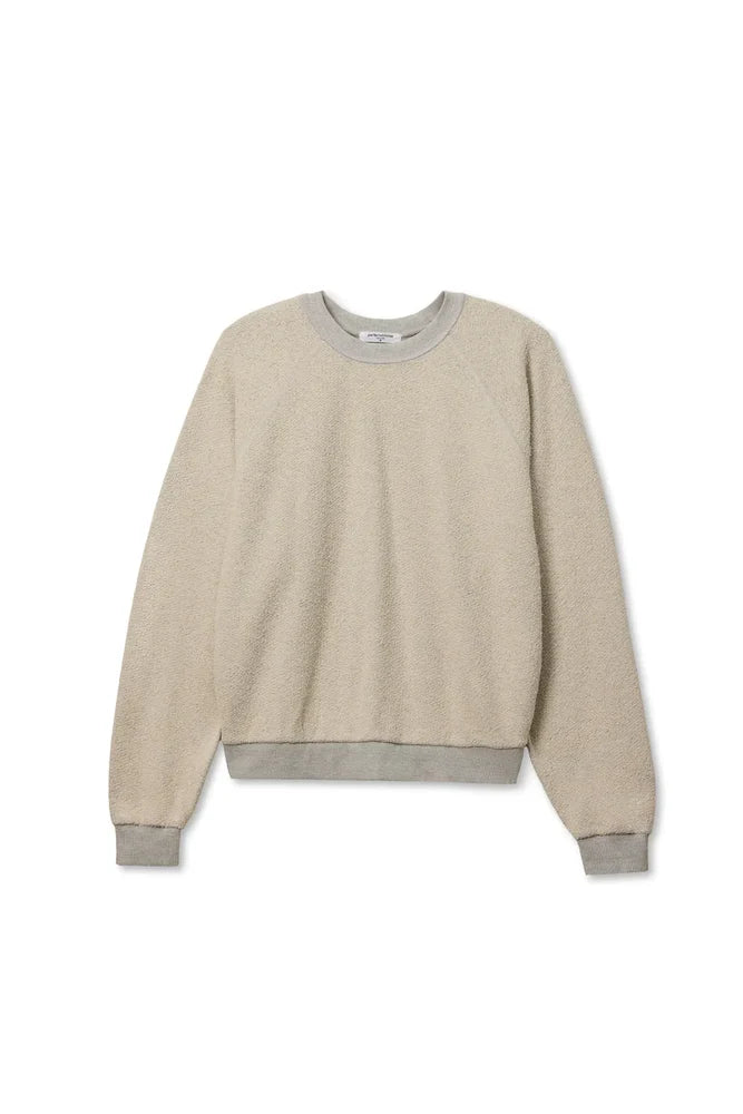 Perfect White Tee Ziggy Reverse Fleece Oversized Crew Neck Sweatshirt