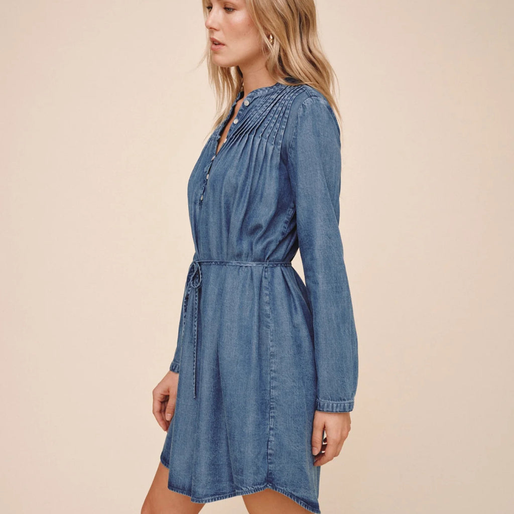 Bella Dahl Pintuck Shirt Tail Dress