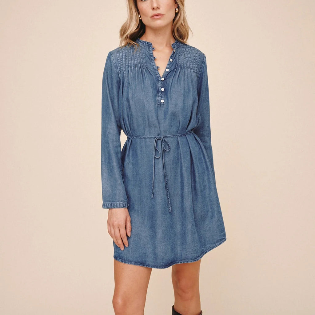 Bella Dahl Pintuck Shirt Tail Dress