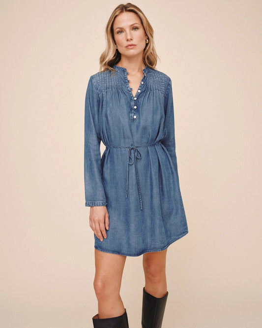 Bella Dahl Pintuck Shirt Tail Dress