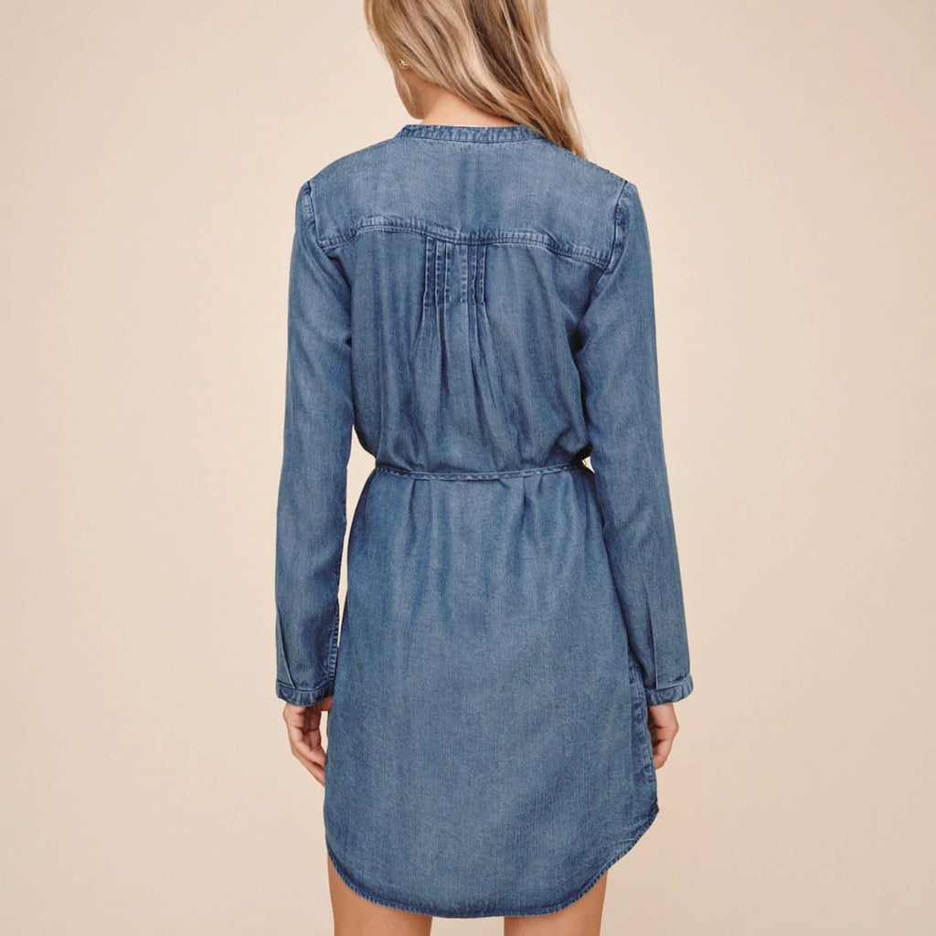 Bella Dahl Pintuck Shirt Tail Dress