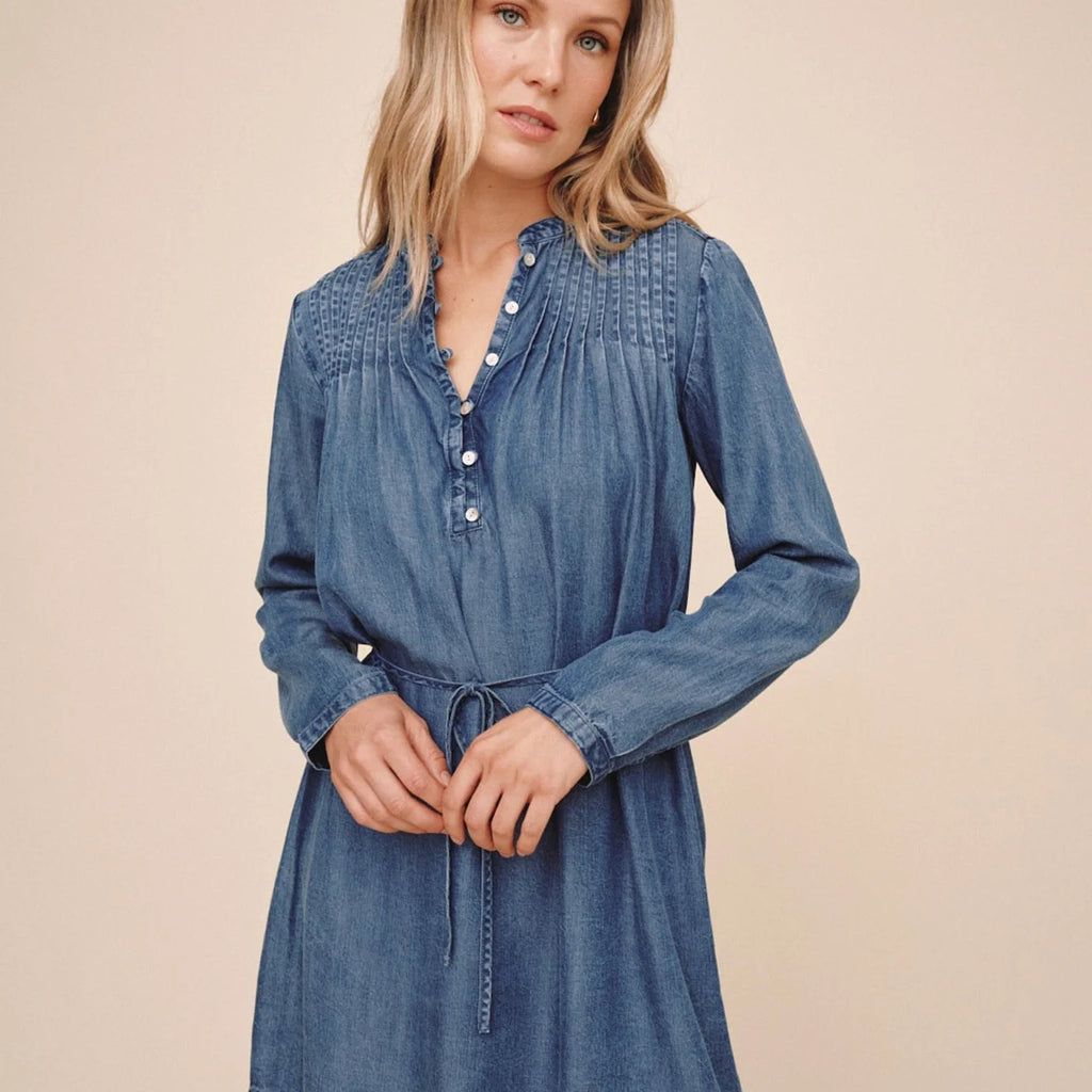 Bella Dahl Pintuck Shirt Tail Dress