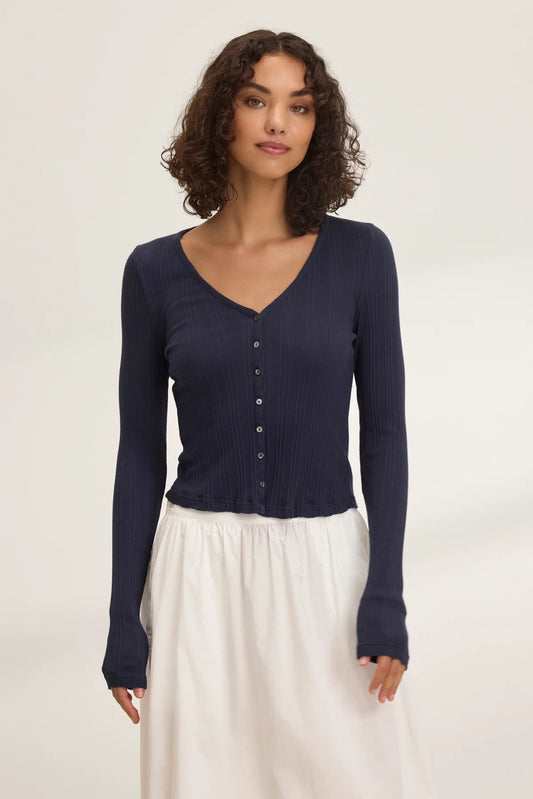 Velvet Drew Pointelle Cardigan