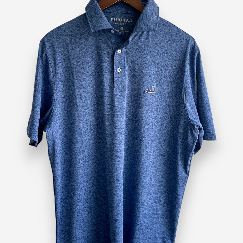 Cape Cod Performance Solid Heather Polo