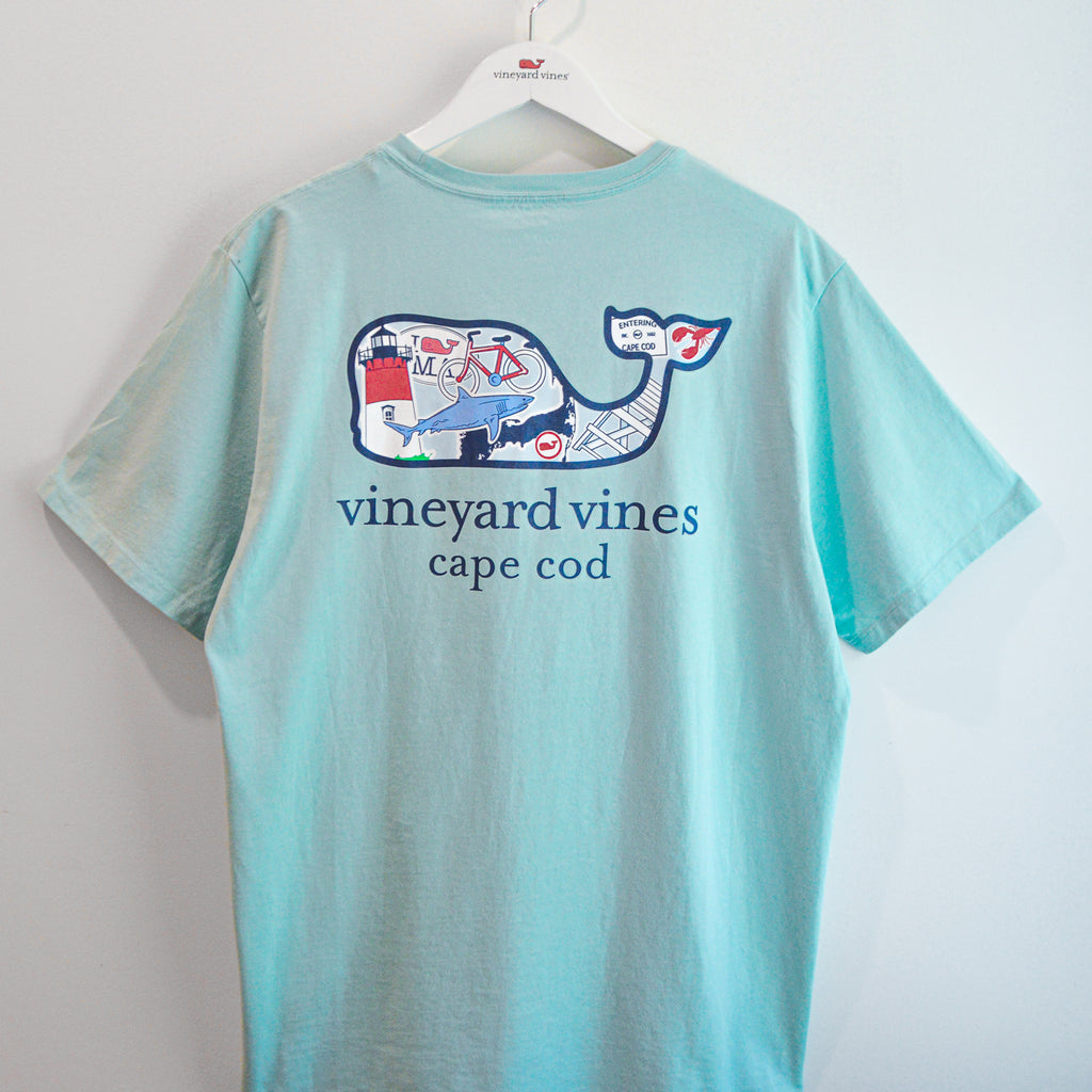 Vineyard Vines Cape Cod Whale Sticker Tee