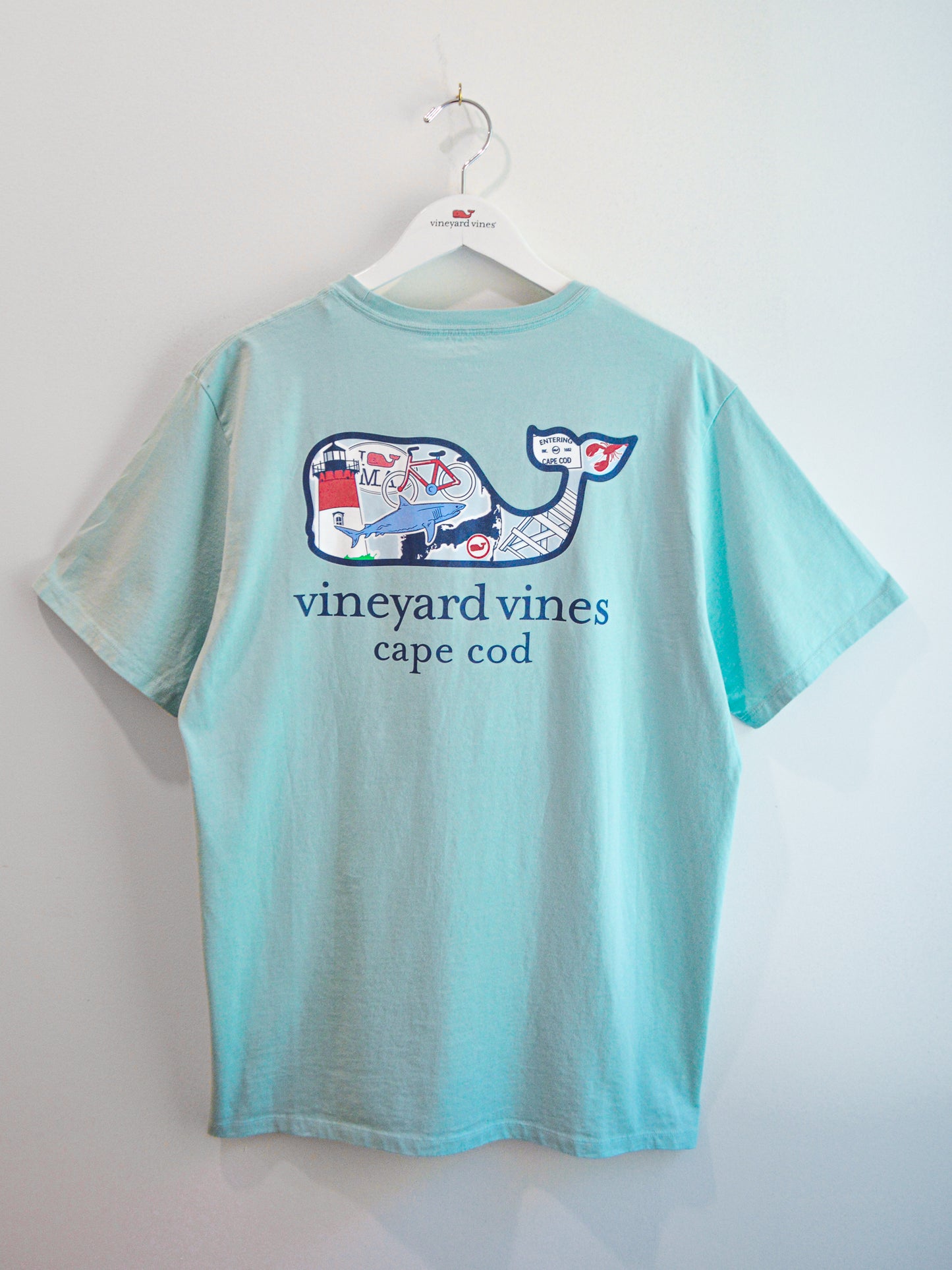 Vineyard Vines Cape Cod Whale Sticker Tee