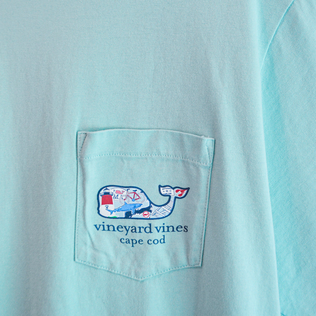 Vineyard Vines Cape Cod Whale Sticker Tee