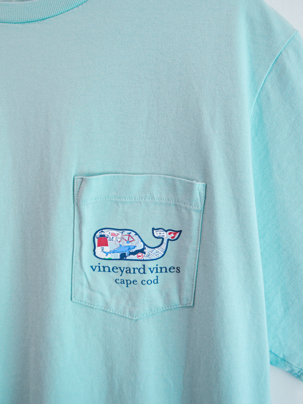 Vineyard Vines Cape Cod Whale Sticker Tee