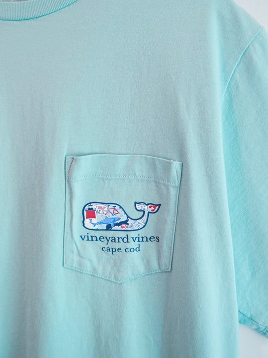 Vineyard Vines Cape Cod Whale Sticker Tee