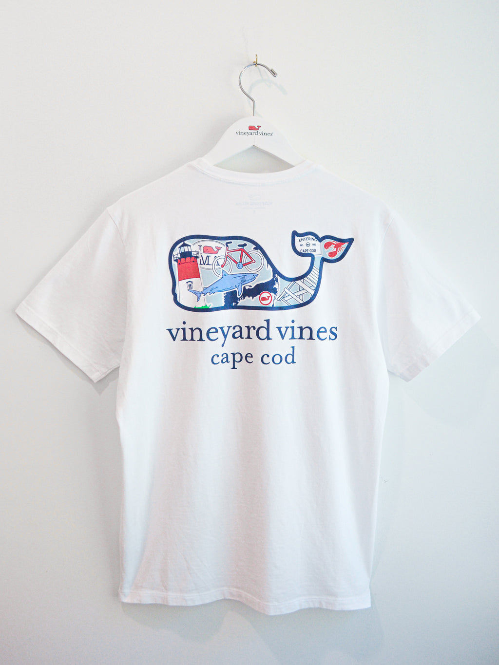 Vineyard Vines Cape Cod Whale Sticker Tee