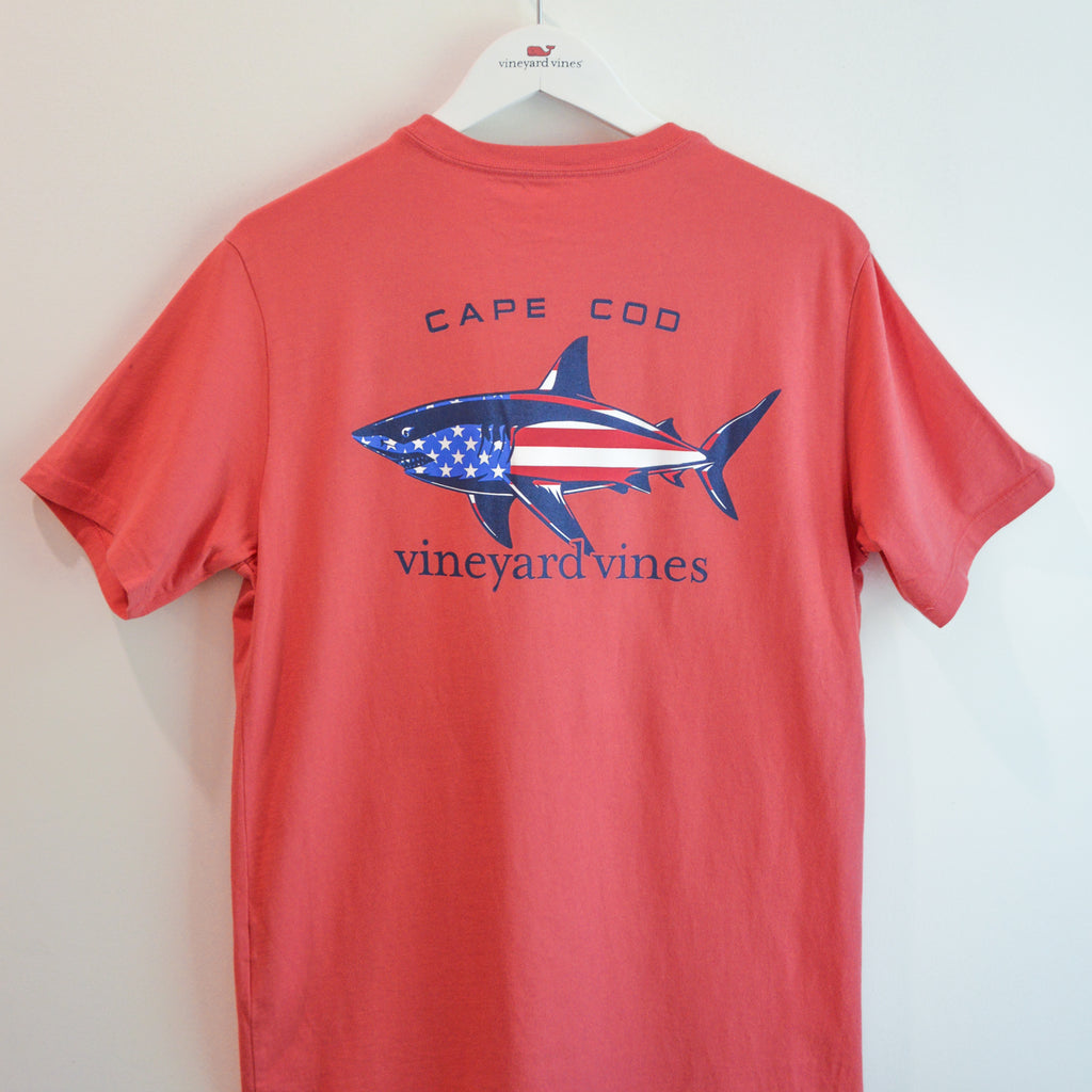 Vineyard Vines Cape Cod Flag Shark Tee