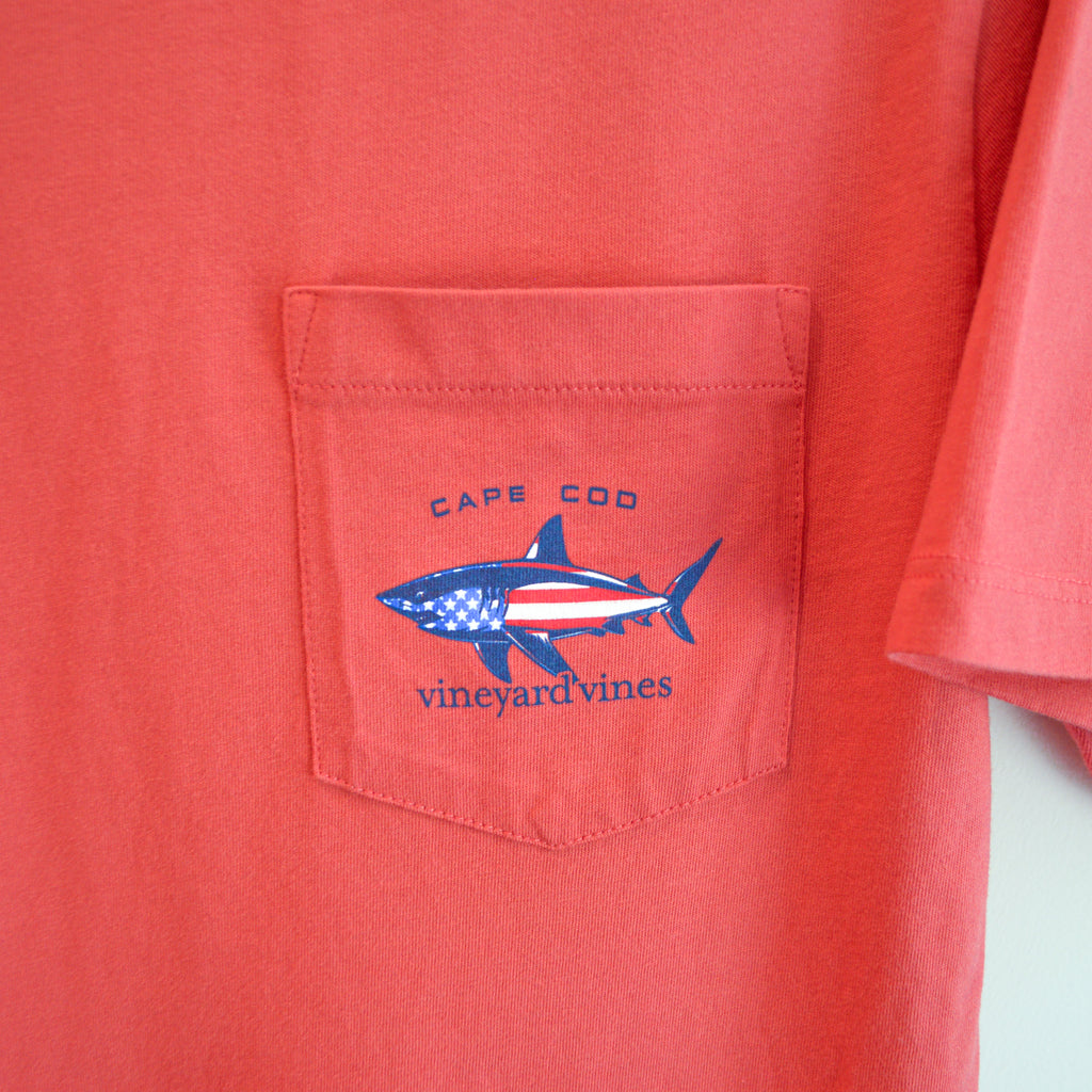 Vineyard Vines Cape Cod Flag Shark Tee