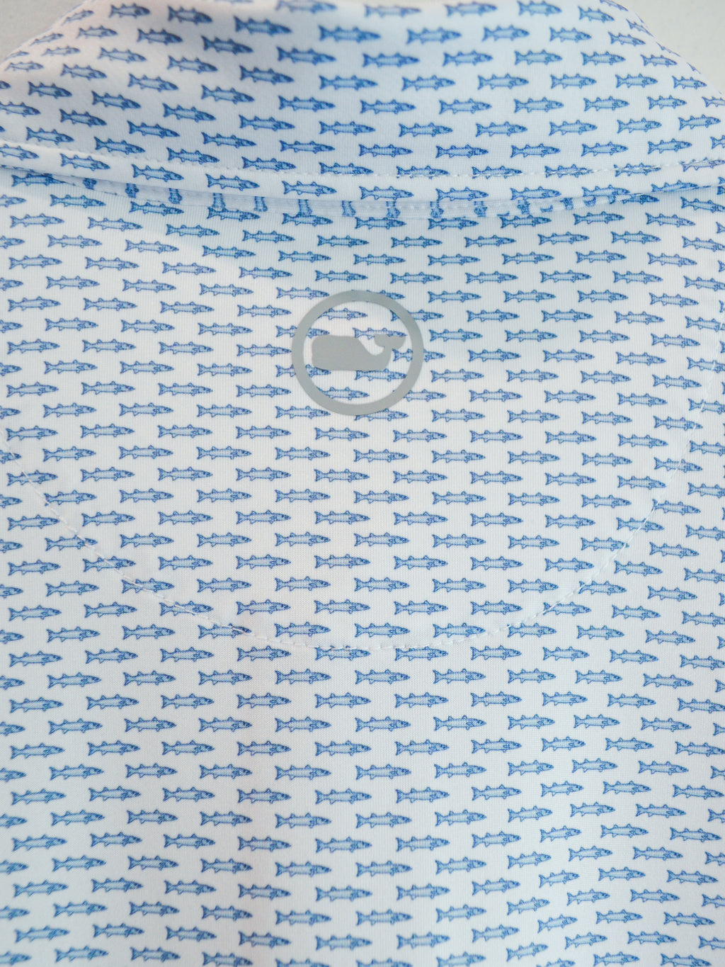 Vineyard Vines Cape Cod Fish Print Sankaty Performance Polo