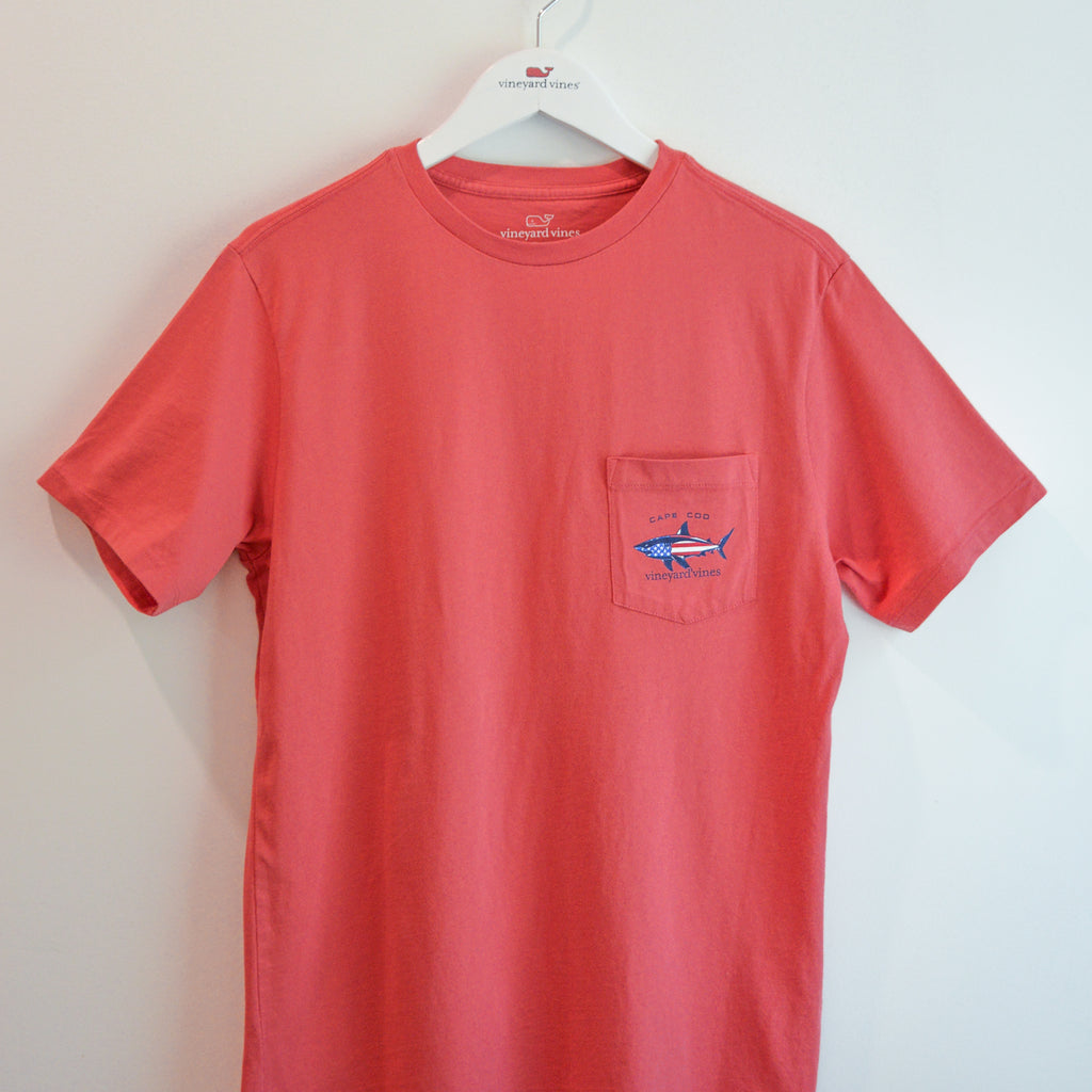 Vineyard Vines Cape Cod Flag Shark Tee