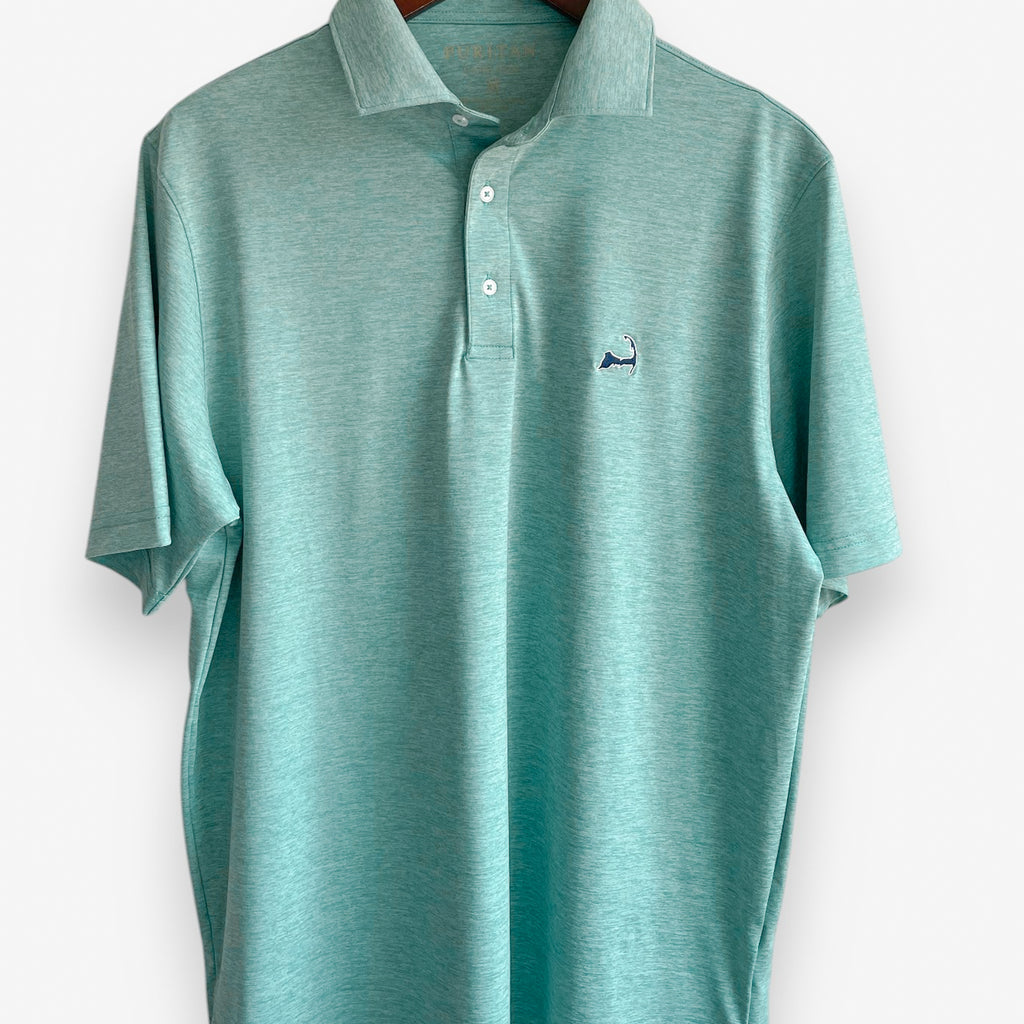 Cape Cod Performance Solid Heather Polo