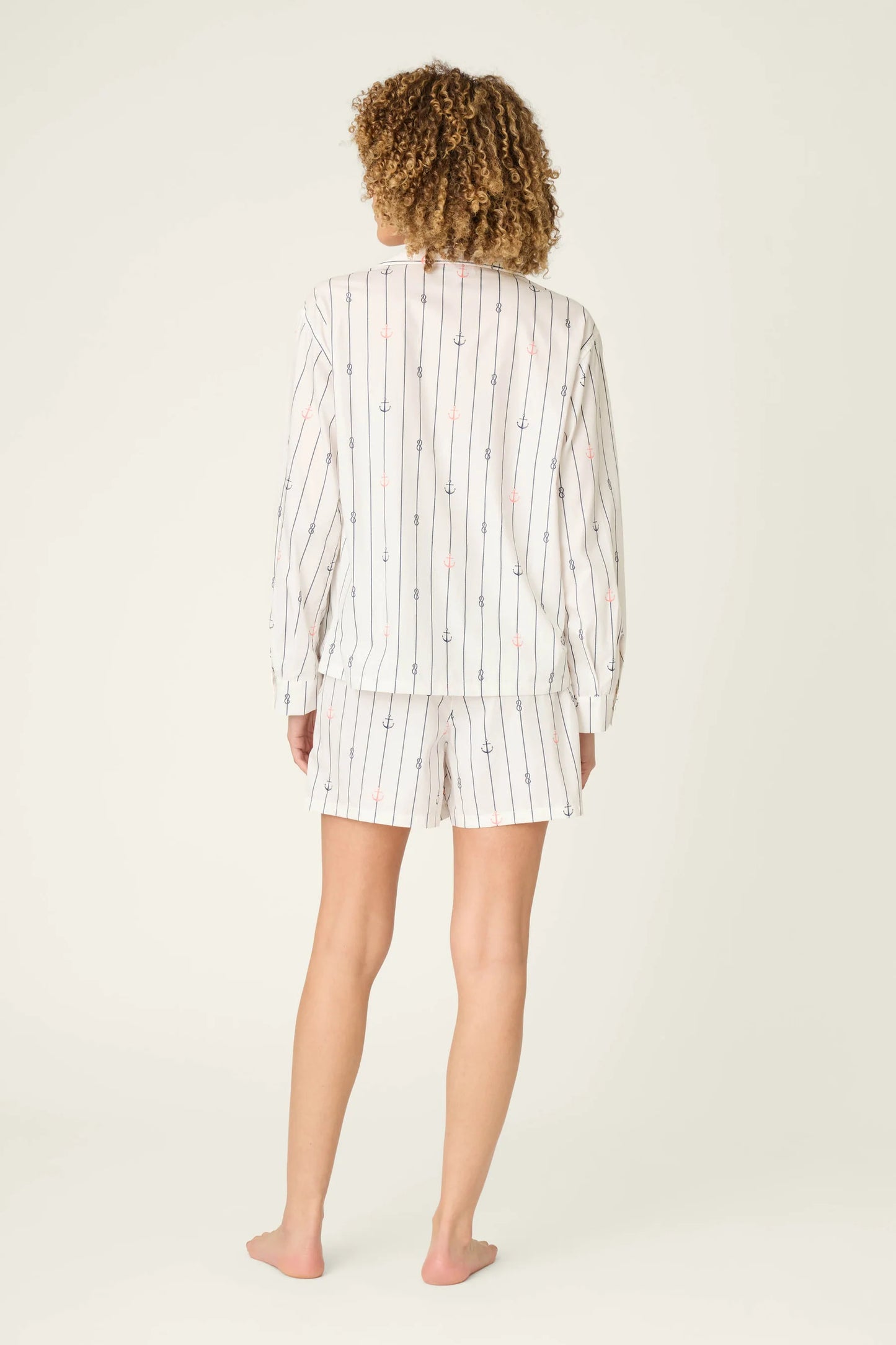 P.J. Salvage Afterparty Poplin Sail Away Short PJ Set