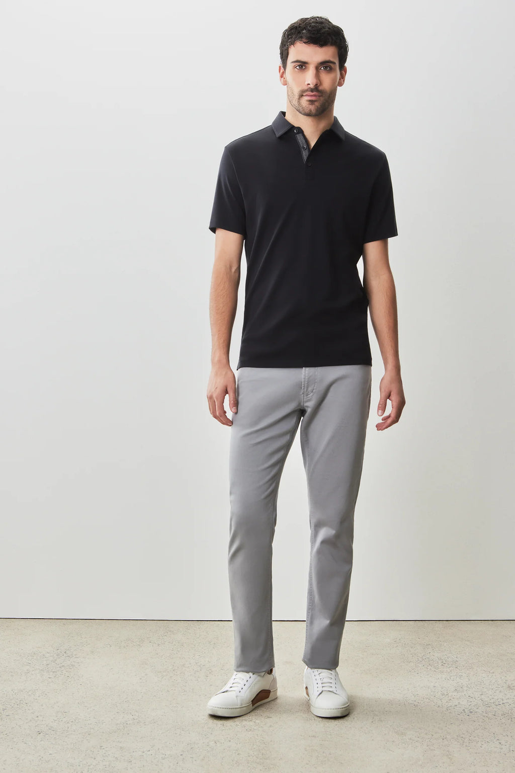 Robert Barakett Georgia Short Sleeve Herringbone Polo