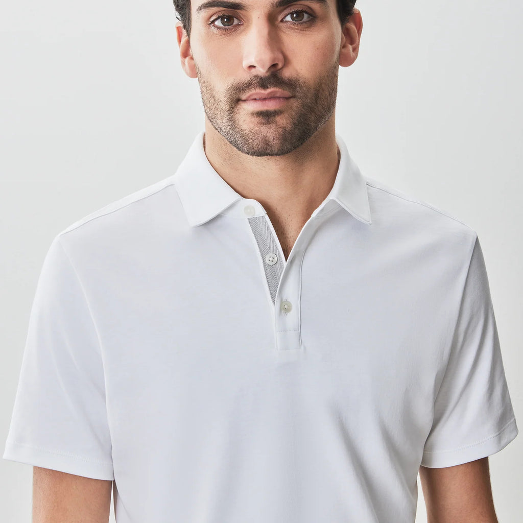 Robert Barakett Georgia Short Sleeve Herringbone Polo