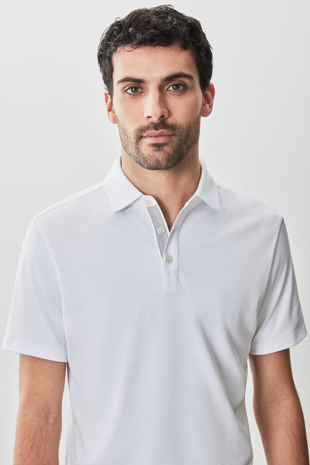 Robert Barakett Georgia Short Sleeve Herringbone Polo