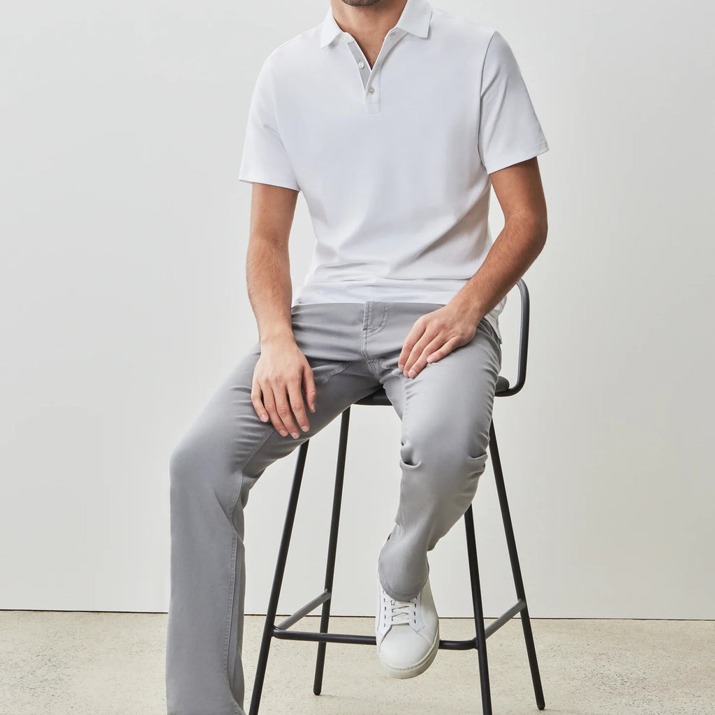 Robert Barakett Georgia Short Sleeve Herringbone Polo
