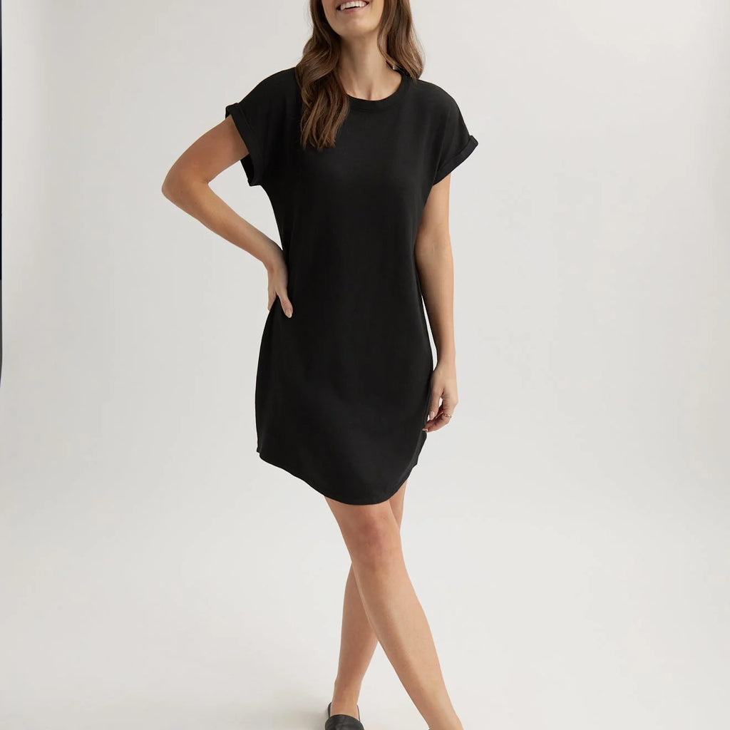 Bella Dahl Roll Sleeve T-Shirt Dress