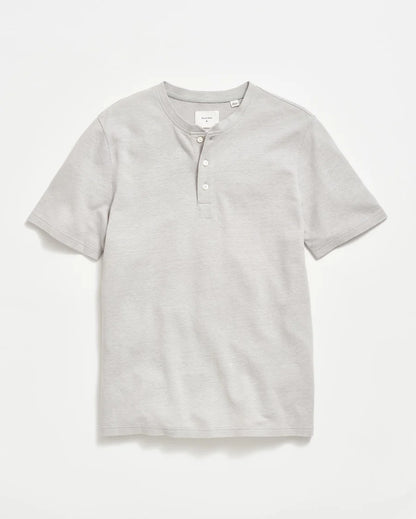 Billy Reid Short Sleeve Hemp Cotton Henley