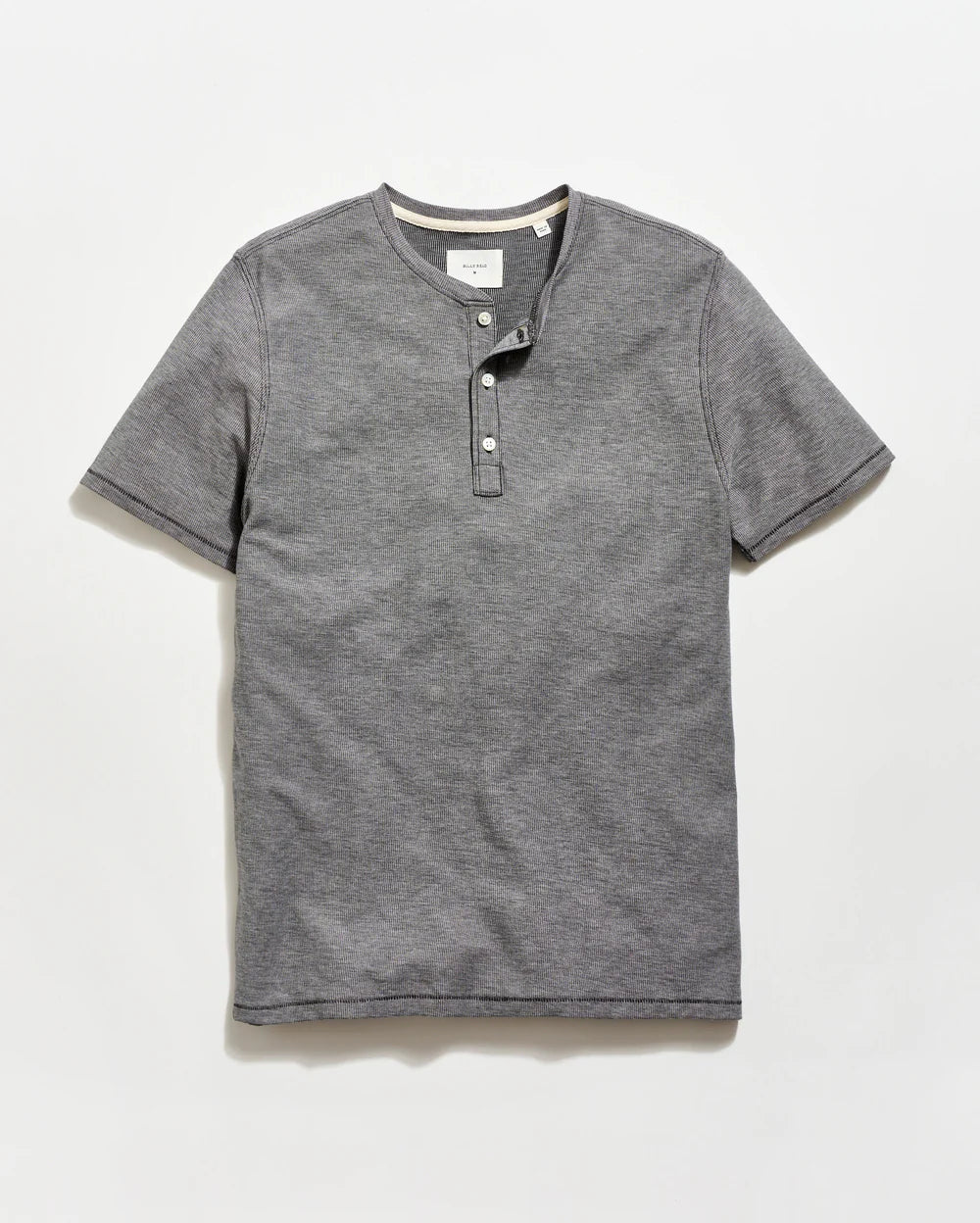 Billy Reid Short Sleeve Birdseye Henley