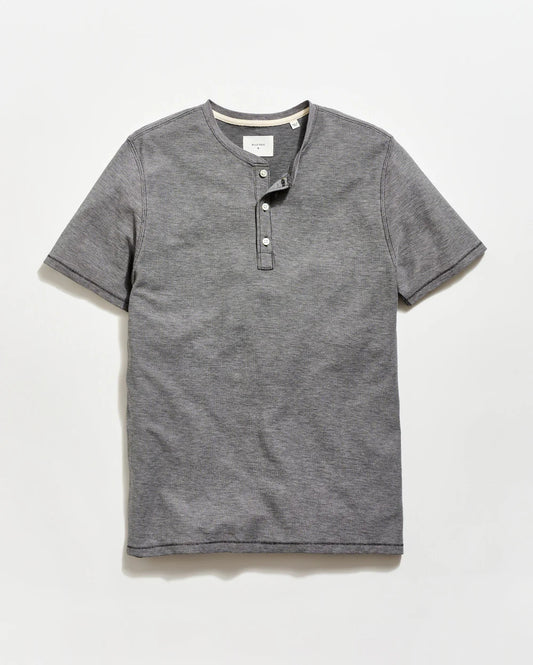 Billy Reid Short Sleeve Birdseye Henley
