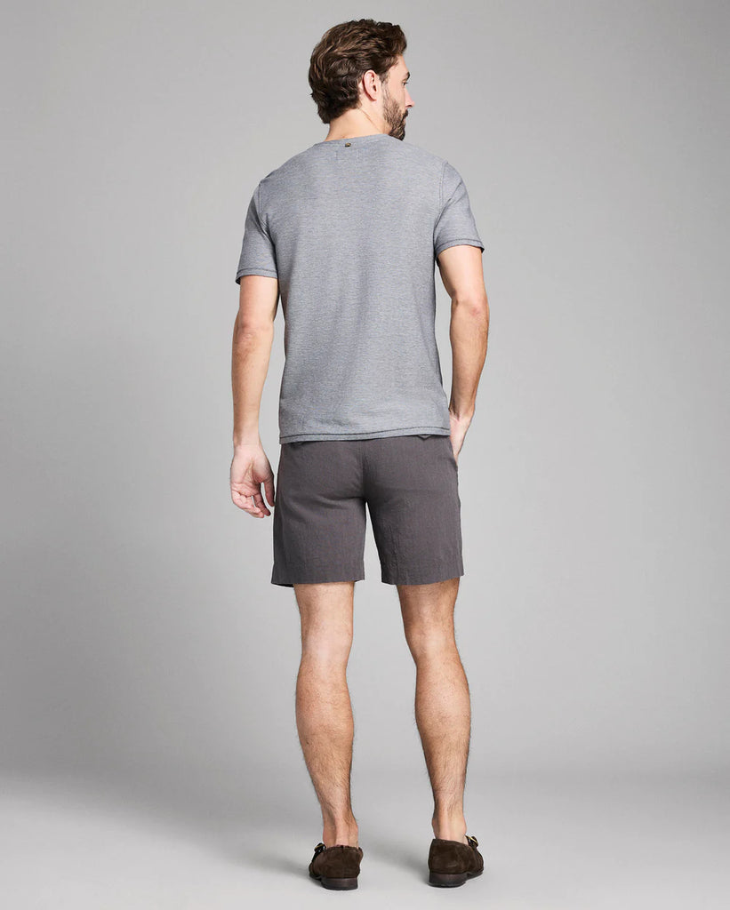 Billy Reid Short Sleeve Birdseye Henley