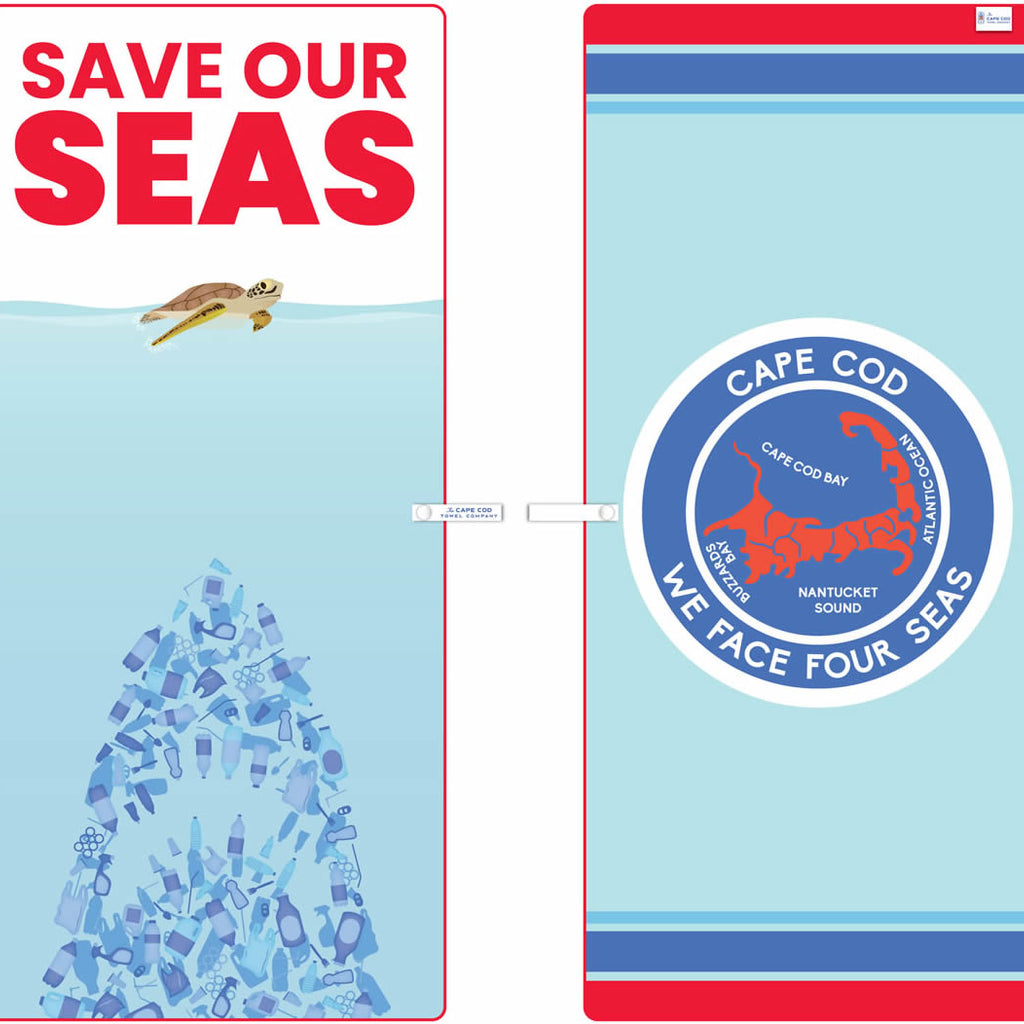 The Cape Cod Towel Company Shark Week – Save Our Seas Beach Towel