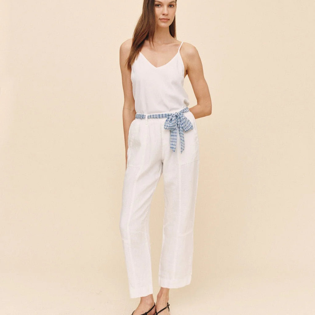 Bella Dahl Seam Pant With Printed Sash