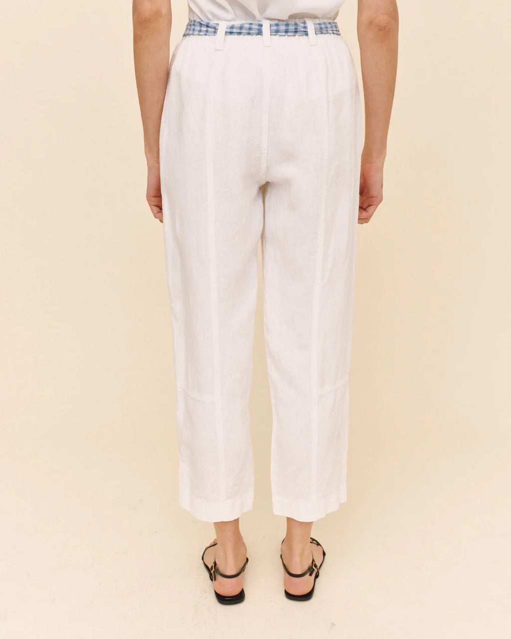 Bella Dahl Seam Pant With Printed Sash