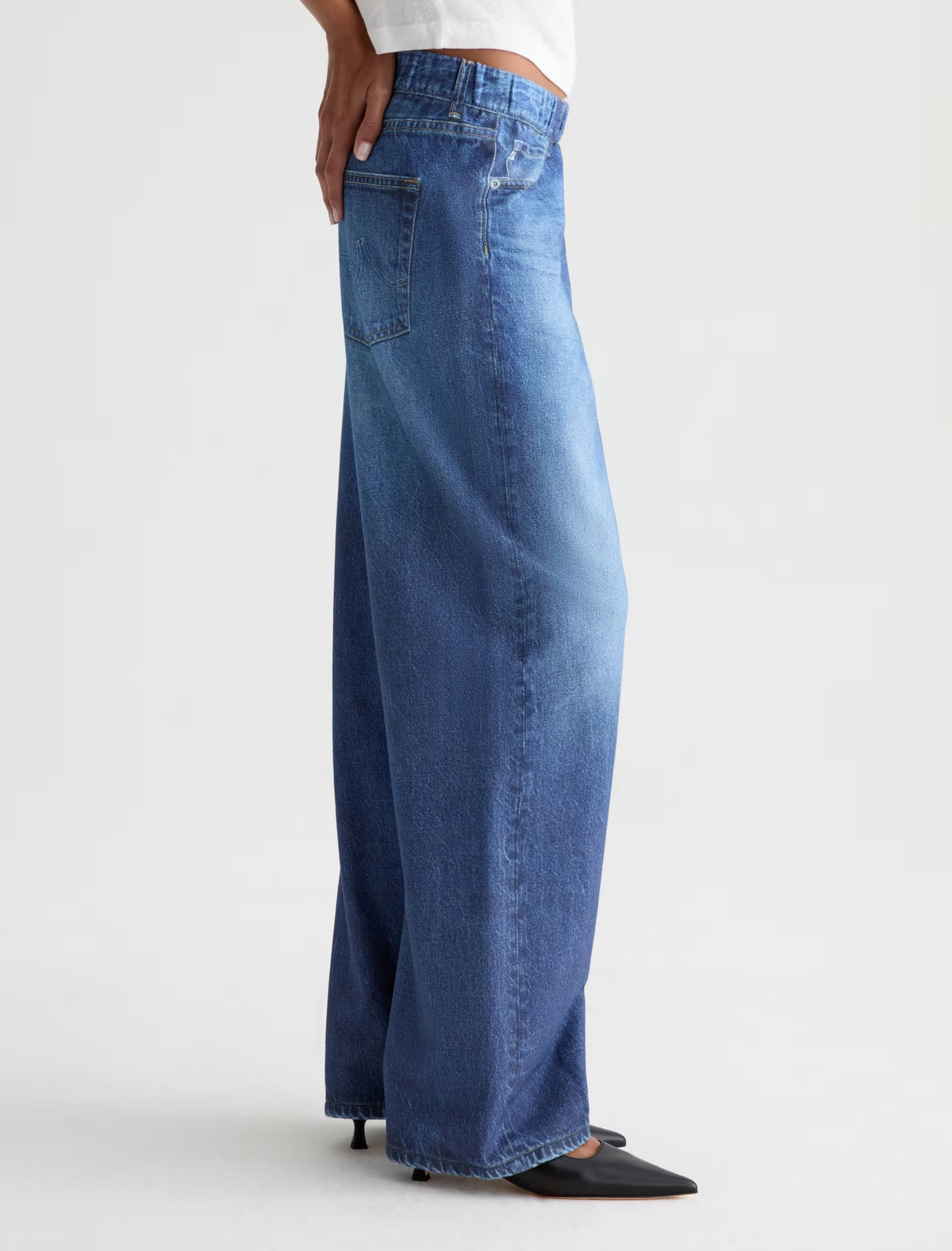 AG Adria Off-Duty Denim Sweatpant