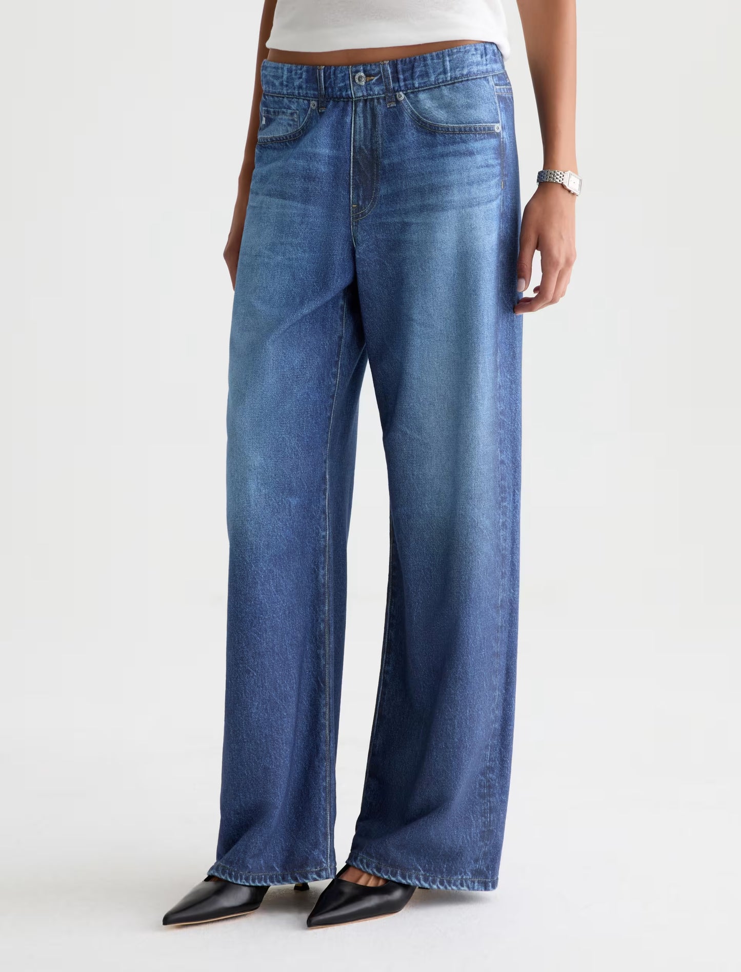 AG Adria Off-Duty Denim Sweatpant