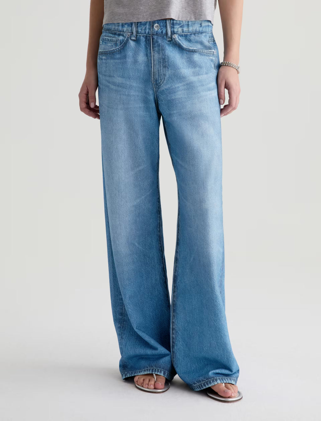 AG Adria Off-Duty Denim Sweatpant