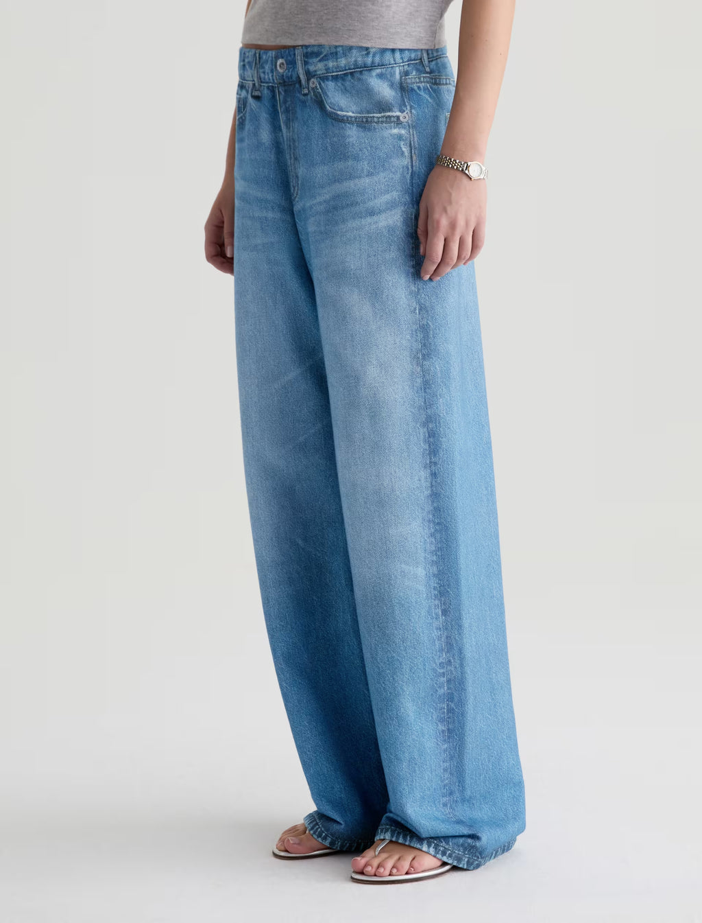 AG Adria Off-Duty Denim Sweatpant