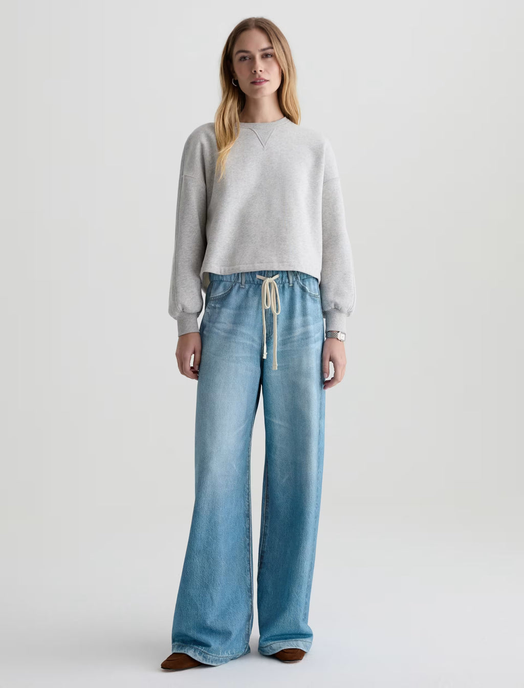 AG Stella Off-Duty Denim Sweatpant