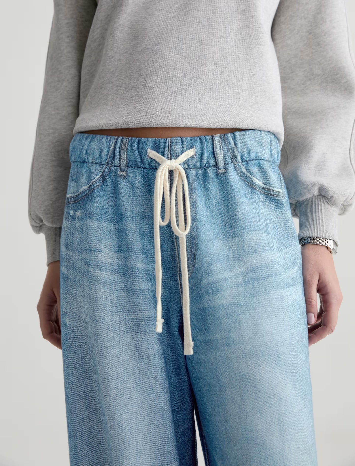 AG Stella Off-Duty Denim Sweatpant