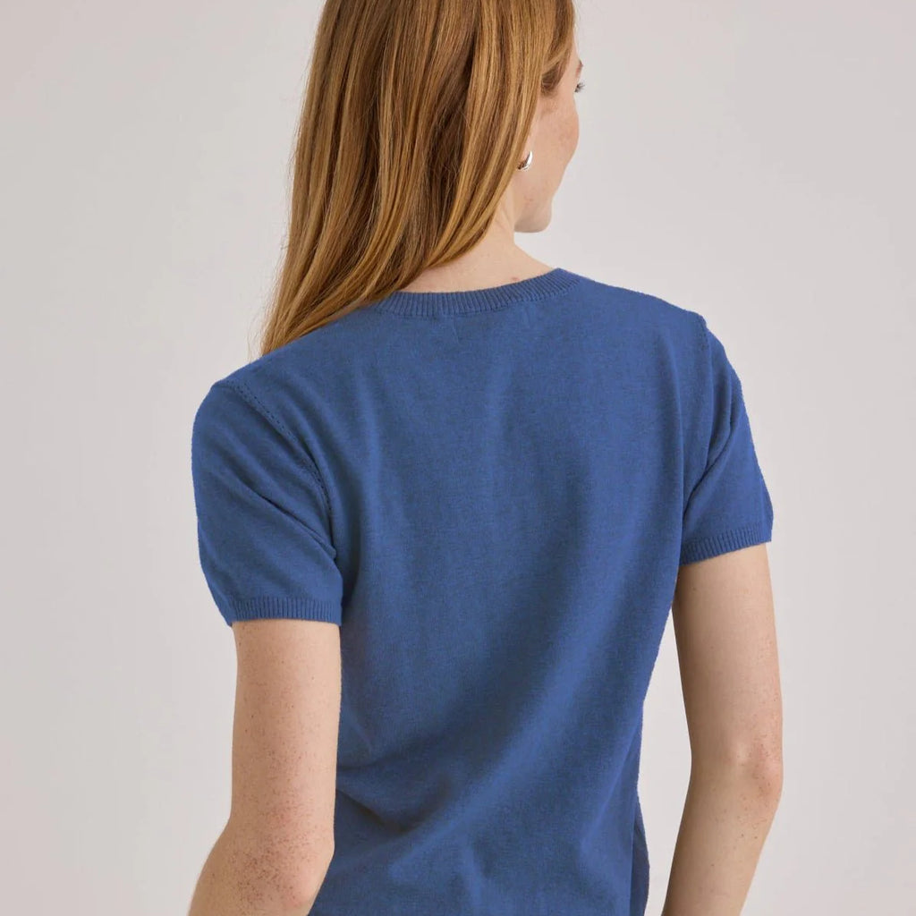 Bella Dahl Short Sleeve Crew Neck Knit Top