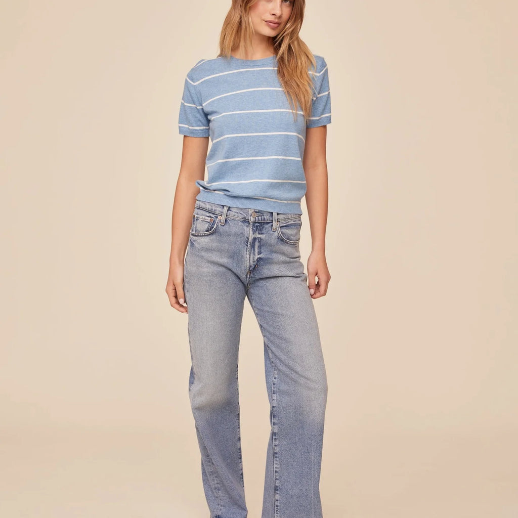 Bella Dahl Short Sleeve Crew Neck Knit Top