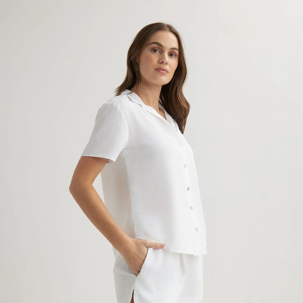 Bella Dahl Short Sleeve Pocket Button Down