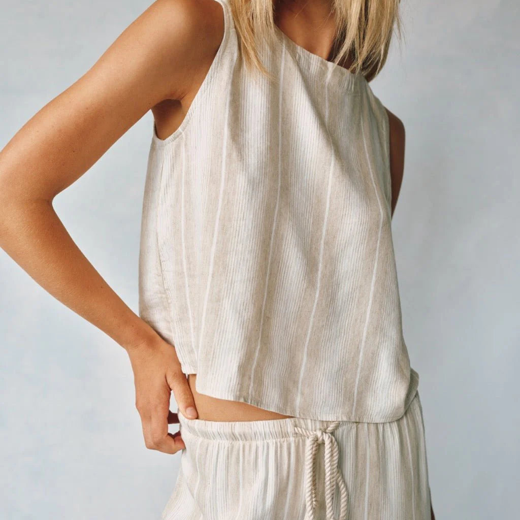 Bella Dahl Sleeveless Button Back Top