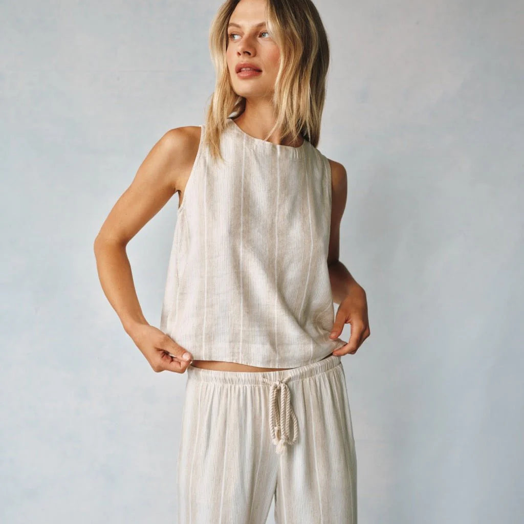 Bella Dahl Sleeveless Button Back Top