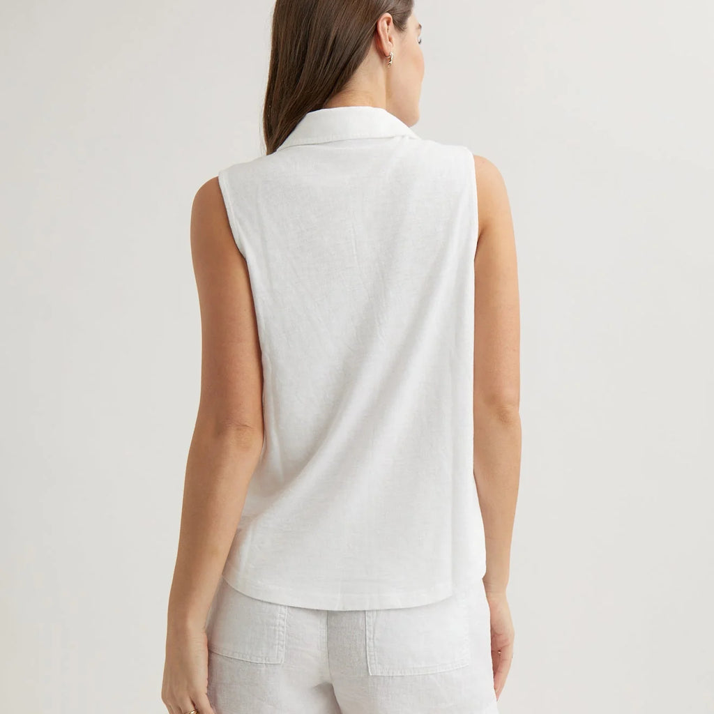 Bella Dahl Sleeveless Button Front Top