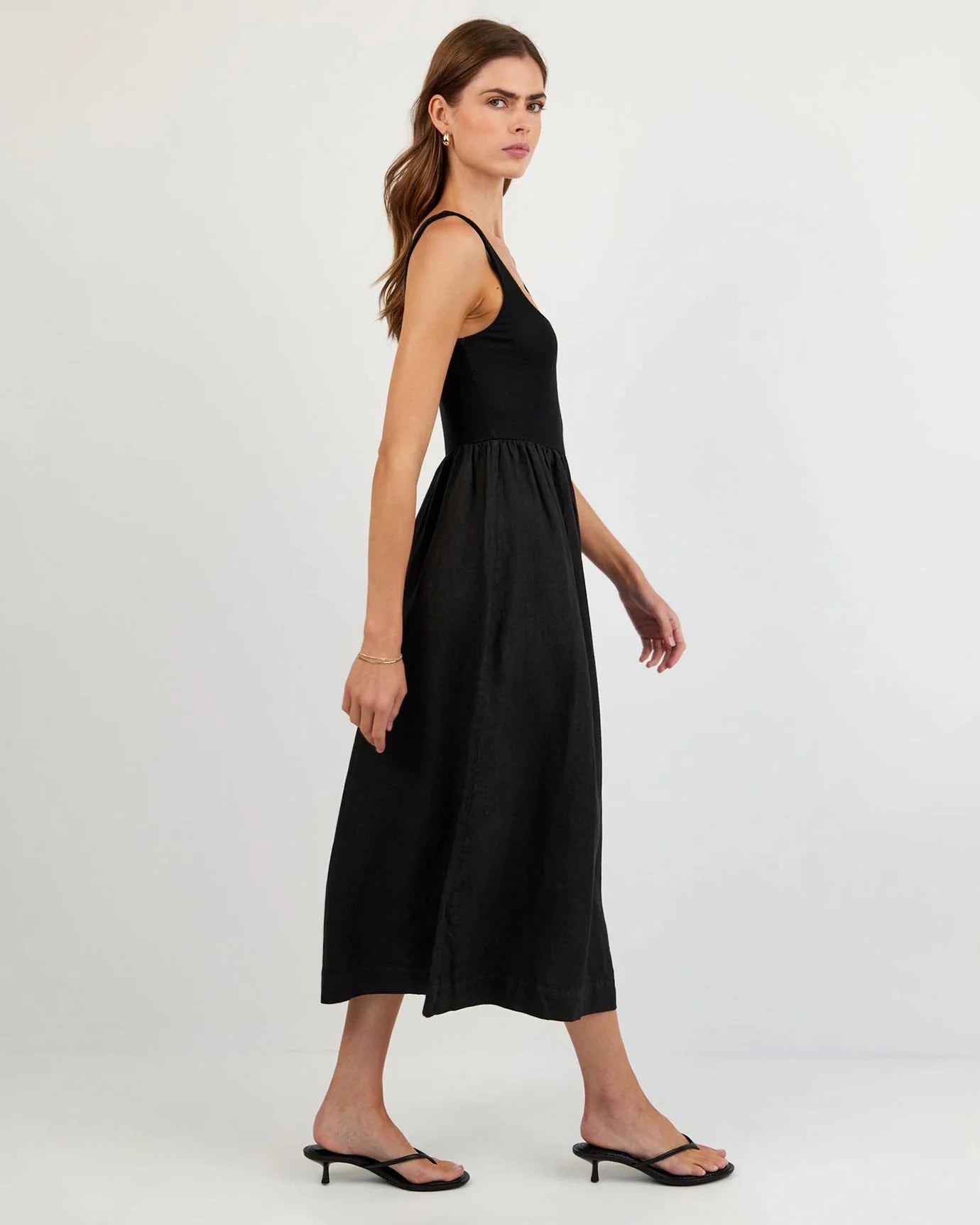 Bella Dahl Sleeveless Knit Combo Dress