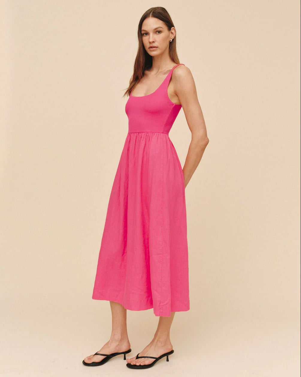 Bella Dahl Sleeveless Knit Combo Dress