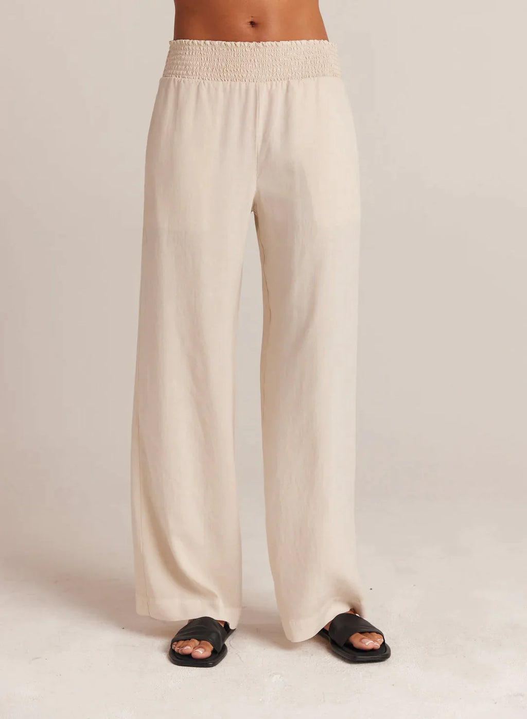 Bella Dahl Smocked Waist Wide Leg Pants